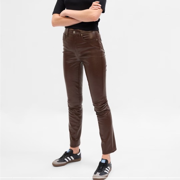 Gap Vegan Leather Pants - Picture 1 of 6